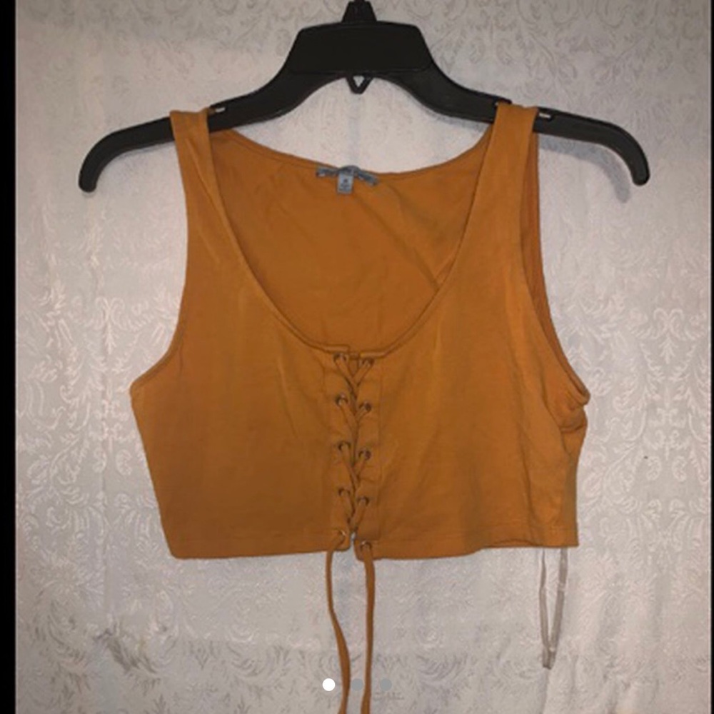 Mustard Cropped Tank top